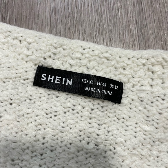 SHEIN Off-White Textured Knit Top - Picture 2 of 2
